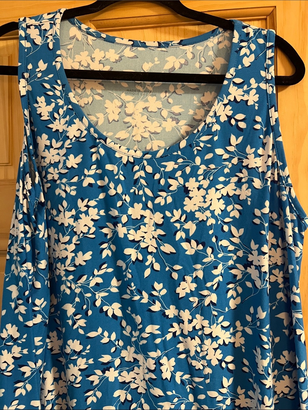 Draper James Blue Floral Sleeveless Tank